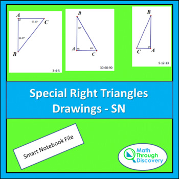 Preview of Geometry - Special Right Triangle Drawings - SN