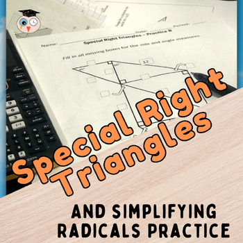 Preview of Special Right Triangle Lesson | 30-60-90 and 45-45-90