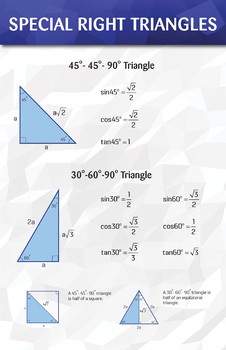 special right triangles trig