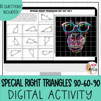 Preview of Special Right Triangles Digital Activity 30-60-90