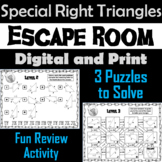 Special Right Triangles Activity: Breakout Escape Room Geo
