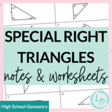 Special Right Triangles Guided Notes & Worksheets