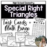 Special Right Triangles - High School Geometry Task Cards 