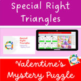 Special Right Triangles-Valentine's Theme-Self Checking My