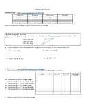 Special Right Triangles and Trigonometry Investigations an