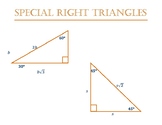 Special Right Triangles placard