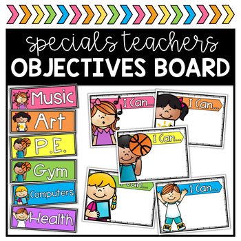 Preview of Specials Objectives Board