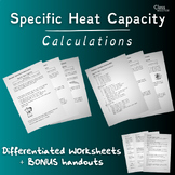 Specific Heat Capacity: Calculation Sheets | High School