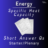Specific Heat Capacity: SAQs | High School