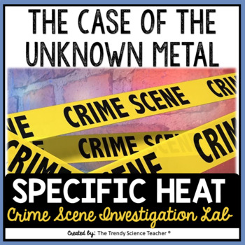 Preview of Specific Heat (Heat Capacity) Lab Investigation:The Case of the Unknown Metal