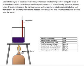 Preview of Specific Heat Quiz on Google Forms