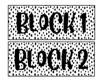 Preview of Speckled Block Labels