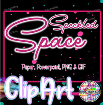 Preview of Speckled Space | Digital Paper | Animated GIF | Background Template | Clip Art