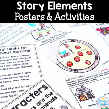Preview of Story Elements & Reading Genre Posters & Activities