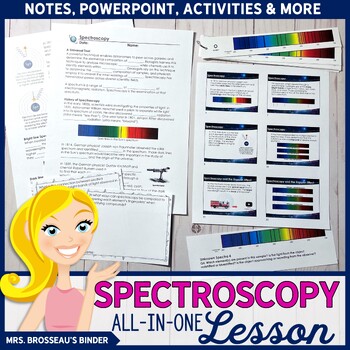 Preview of Spectroscopy ALL-IN-ONE Lesson | Astronomy, Star Spectra, Redshift & Blueshift