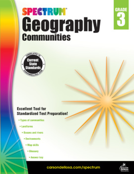 Preview of Spectrum Geography Workbook Grade 3 Printable 704658-EB