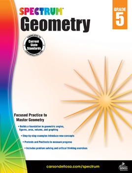 Preview of Spectrum Geometry Workbook Grade 5 Printable 704512-EB