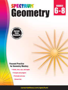 Preview of Spectrum Geometry Workbook Grades 6-8 Printable 704704-EB