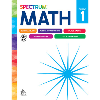 Preview of Spectrum Math Workbook, Grade 1 705500-EB