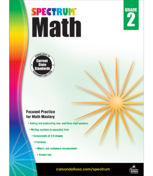 Preview of Spectrum Math Workbook Grade 2 Printable 704562-EB