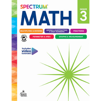 Preview of Spectrum Math Workbook, Grade 3 705502-EB