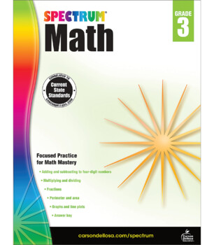 Preview of Spectrum Math Workbook Grade 3 Printable 704563-EB