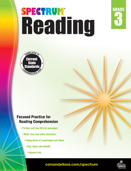 Preview of Spectrum Reading Workbook Grade 3 Printable 704581-EB