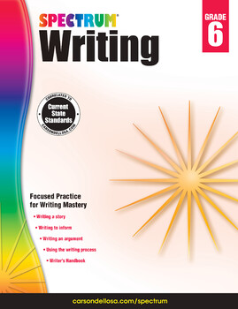 Preview of Spectrum Writing Workbook Grade 6 Printable 704575-EB