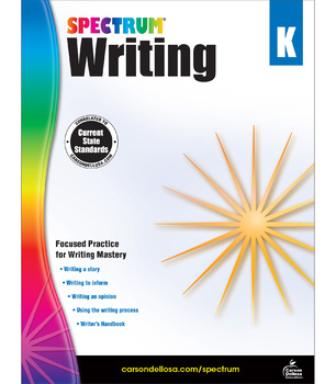 Preview of Spectrum Writing Workbook Grade K Printable 704623-EB