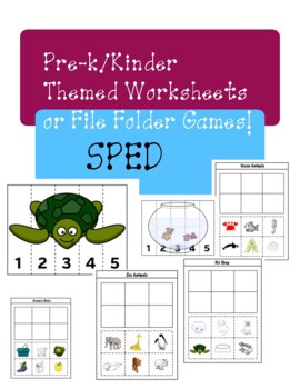 Preview of Sped Pre-K/Kinder Themed Printables