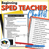 Sped Teacher Checklist-Support for New Special Educators