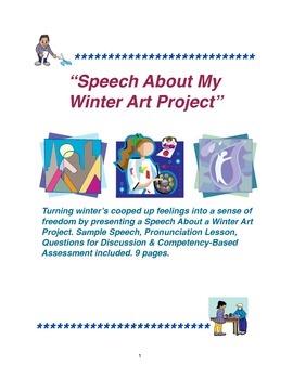 Preview of Speech About My Winter Art Project