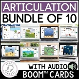 Articulation BOOM™ CARDS Bundle for Speech Therapy Themed 