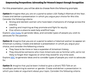 Preview of Speech: Advocation for Women's Impact through Recognition