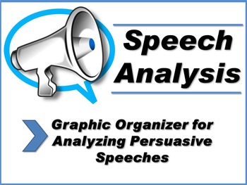 Preview of Speech Analysis-Graphic Organizer for Analyzing Persuasive Speeches