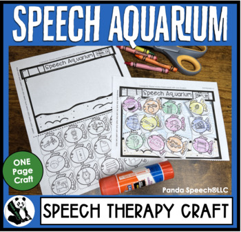 Speech Aquarium One Page Speech Therapy Craft For Artic And Language   Original 7916275 1 