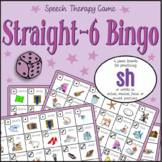 Speech Artic - 'sh' sound: Straight-6 Bingo Game