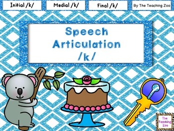 Preview of Speech Articulation K Sounds {Initial, Medial, Final Positions}