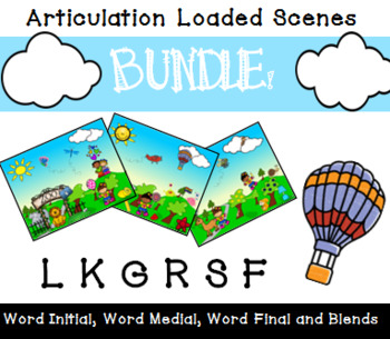 Preview of Speech: Articulation Loaded Scenes/Pictures BUNDLE Initial Medial Final Blends