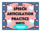 Customizable Self-Monitoring Speech Visual-Worksheets {FREEBIE}