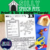 Speech Articulation Silly Pets No Prep AND BoomTM Cards