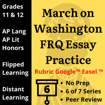 Preview of Speech At The March On Washington AP Collaborative Rhetorical Essay Google Easel