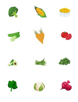 Preview of Speech, Autism  Visual Communication ( Eating Vegetables)