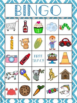 Speech BINGO Articulation K Sounds {Initial Position} by The Teaching Zoo