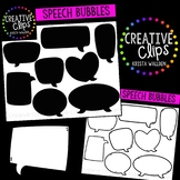 Speech Bubble Clipart {Creative Clips Clipart}