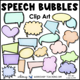 Speech Bubbles Pack Pastel Colors | Images Color Black White