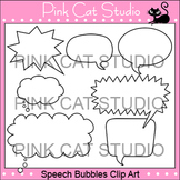 Speech Bubbles Clip Art Set – Personal or Commercial Use