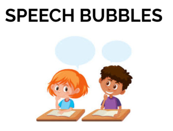 Preview of Speech Bubbles ( Question Formation) Part 1