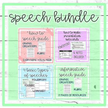 Preview of Speech Bundle