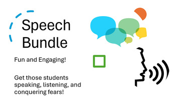 Preview of Speech Bundle -- Demonstration, Liar, + Group Public Speaking Fun for Students